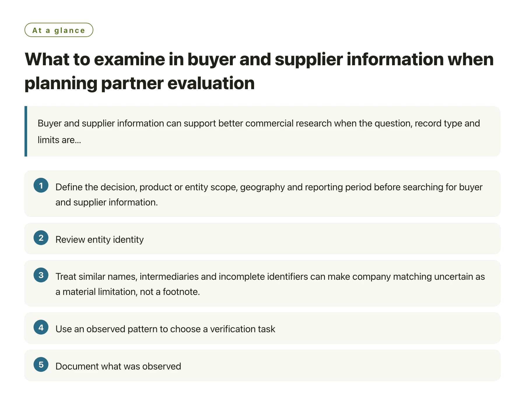 What to examine in buyer and supplier information when planning partner evaluation——全文要点速览